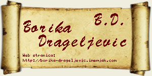 Borika Drageljević vizit kartica